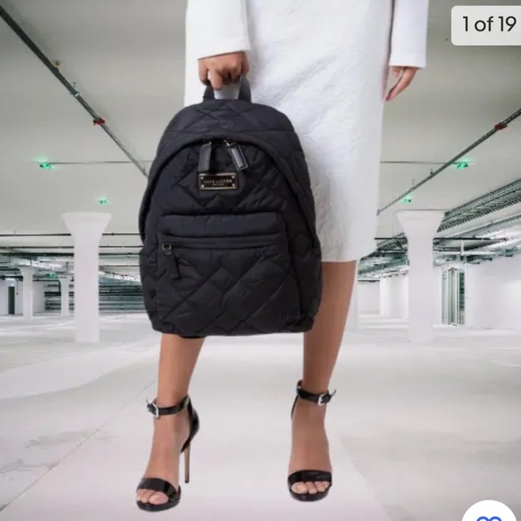 Marc Jacobs Handbags - Classic black quilted Marc jacobs backpack